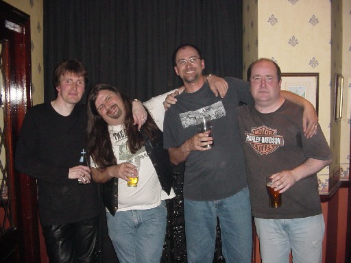 The band - post gig in need of more beer and a kebab.